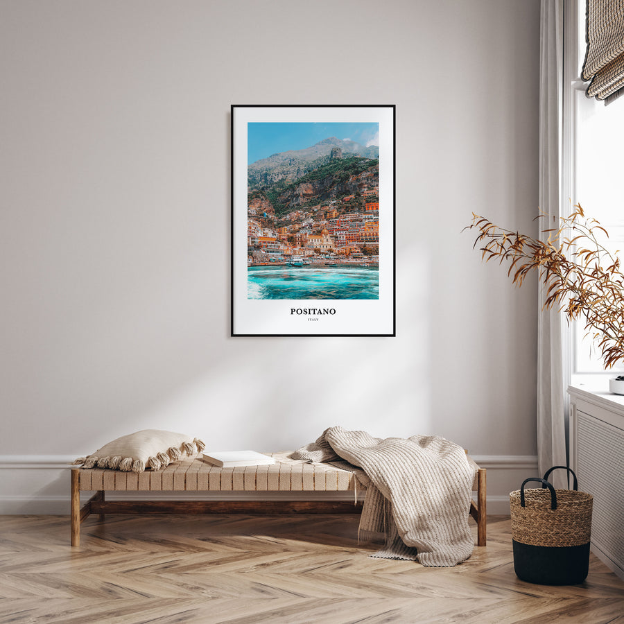 Positano Portrait Color No 1 Poster
