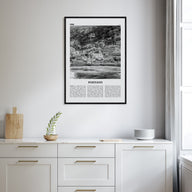 Positano Travel B&W No 2 Poster