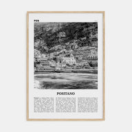Positano Travel B&W No 2 Poster