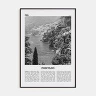 Positano Travel B&W No 3 Poster