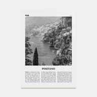 Positano Travel B&W No 3 Poster
