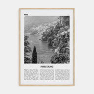 Positano Travel B&W No 3 Poster
