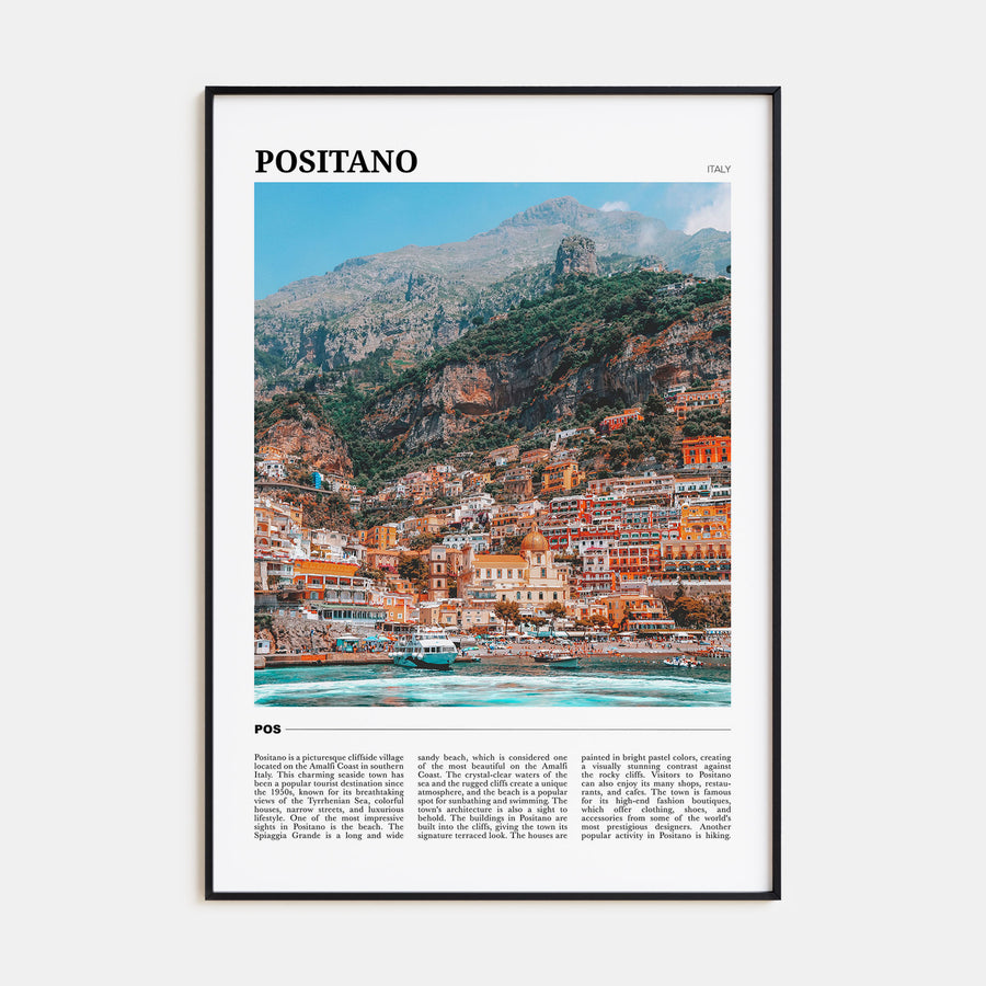 Positano Travel Color No 1 Poster