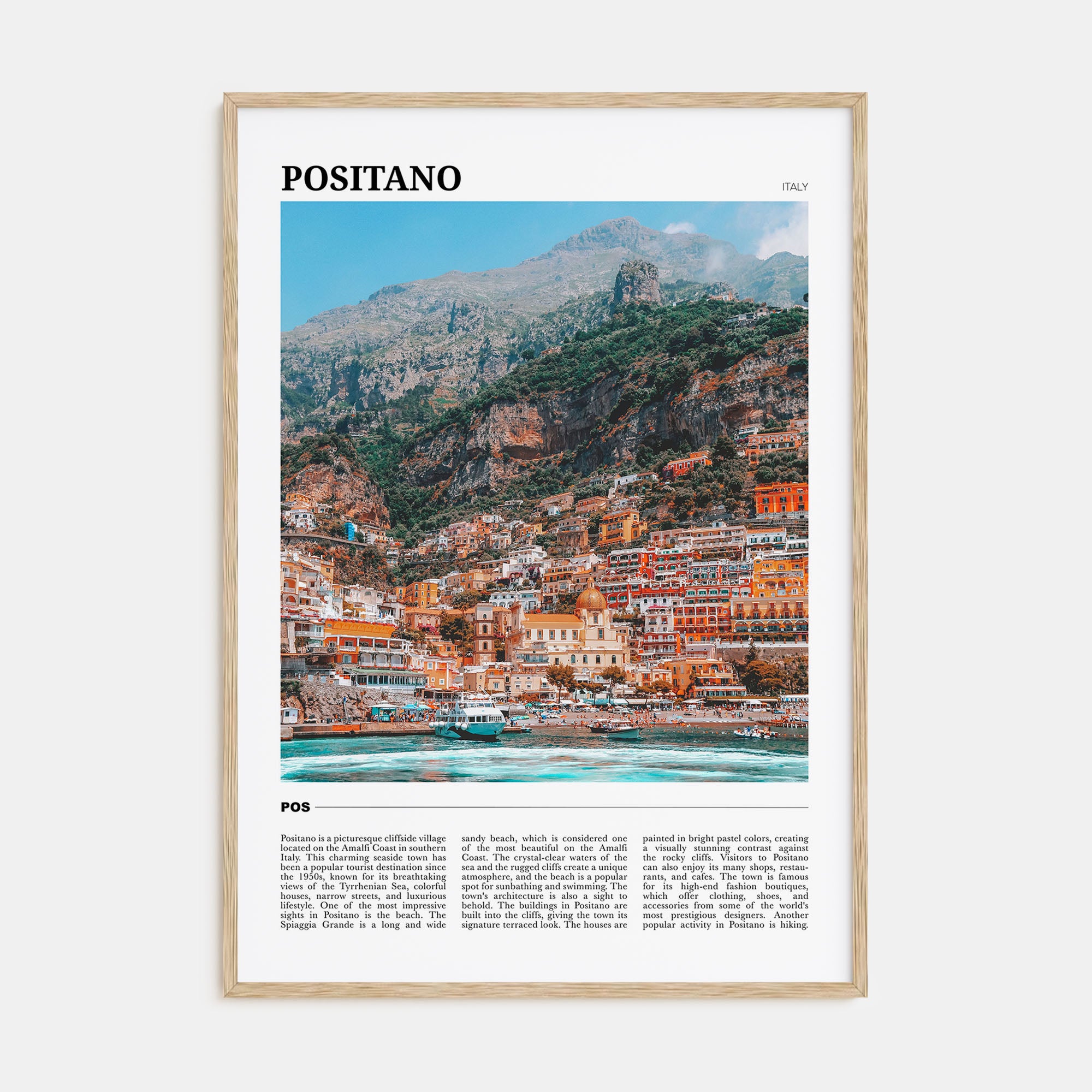 Positano Travel Color No 1 Poster