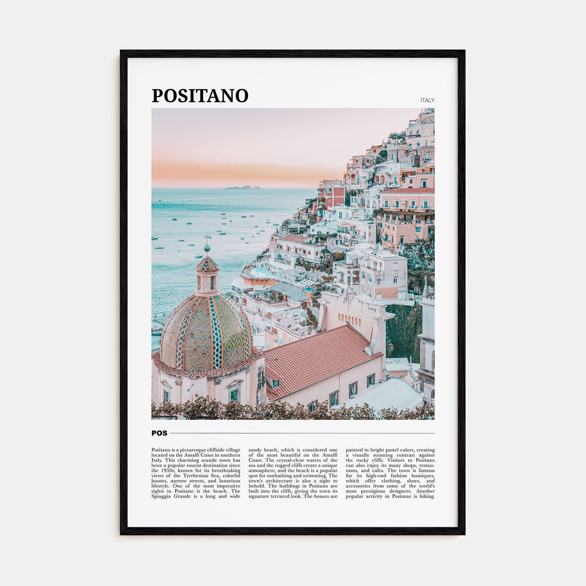 Positano Travel Color No 2 Poster