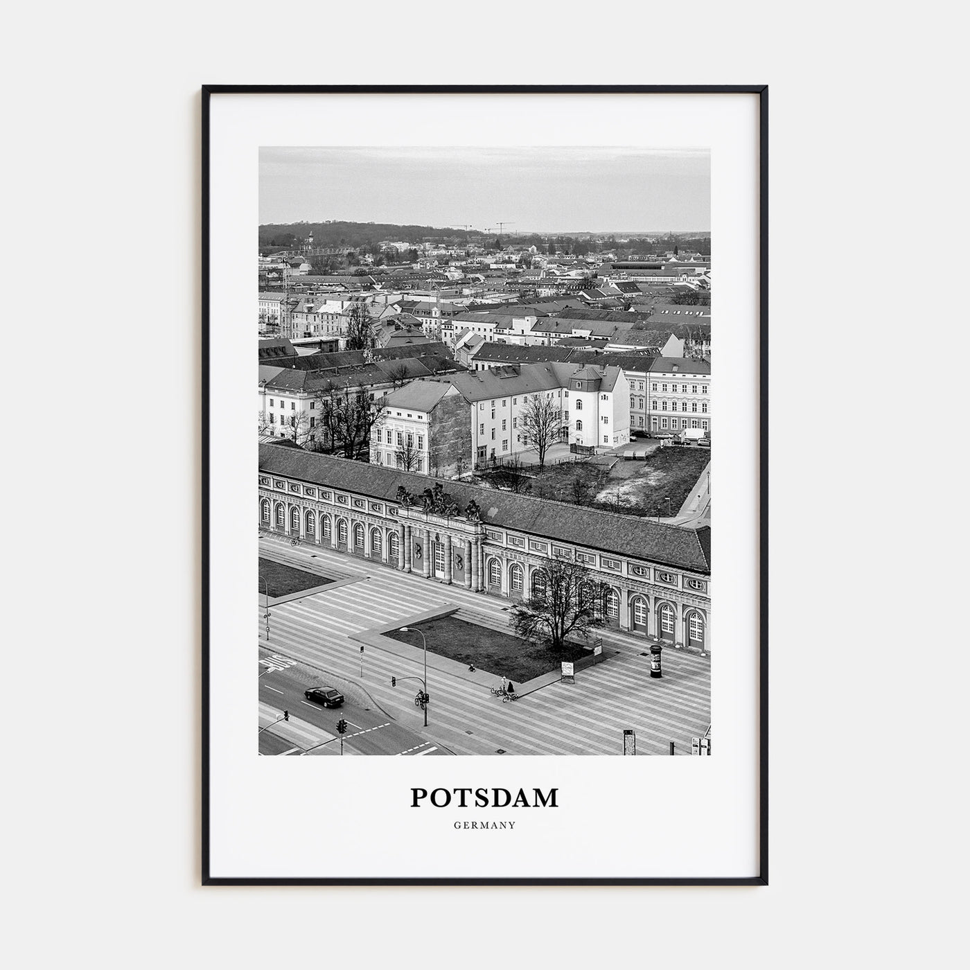 Potsdam Portrait B&W Poster