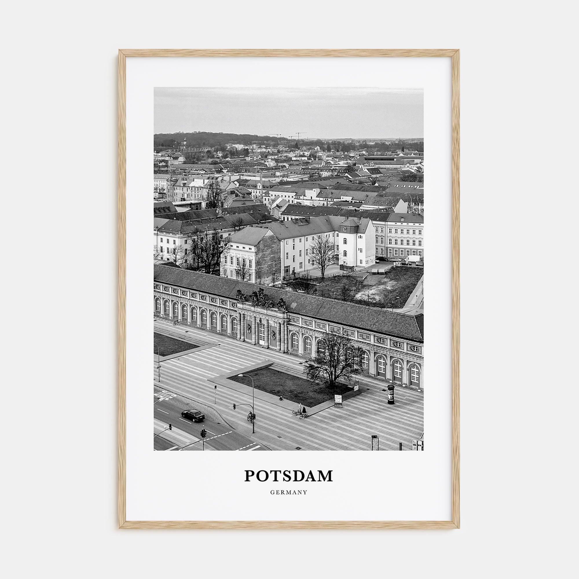 Potsdam Portrait B&W Poster