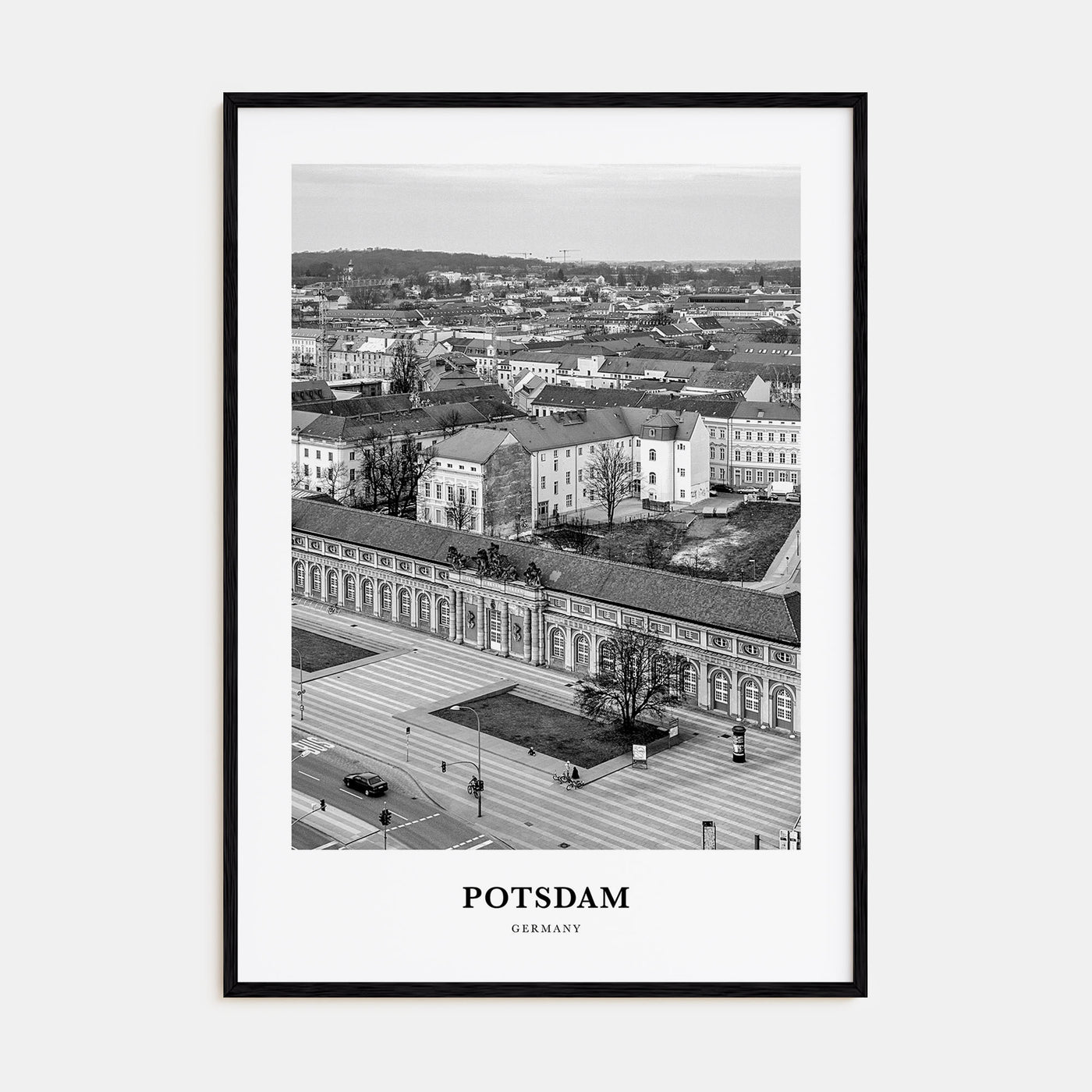 Potsdam Portrait B&W Poster