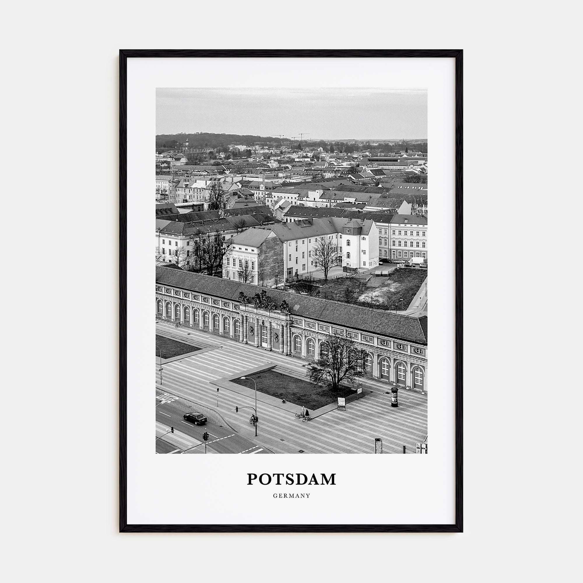 Potsdam Portrait B&W Poster