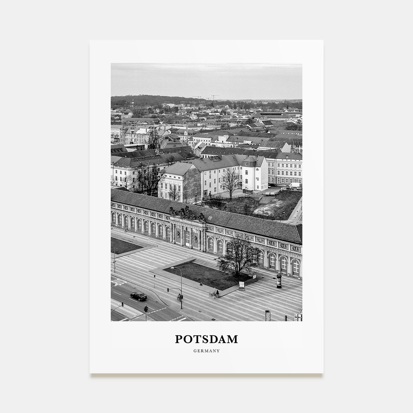 Potsdam Portrait B&W Poster