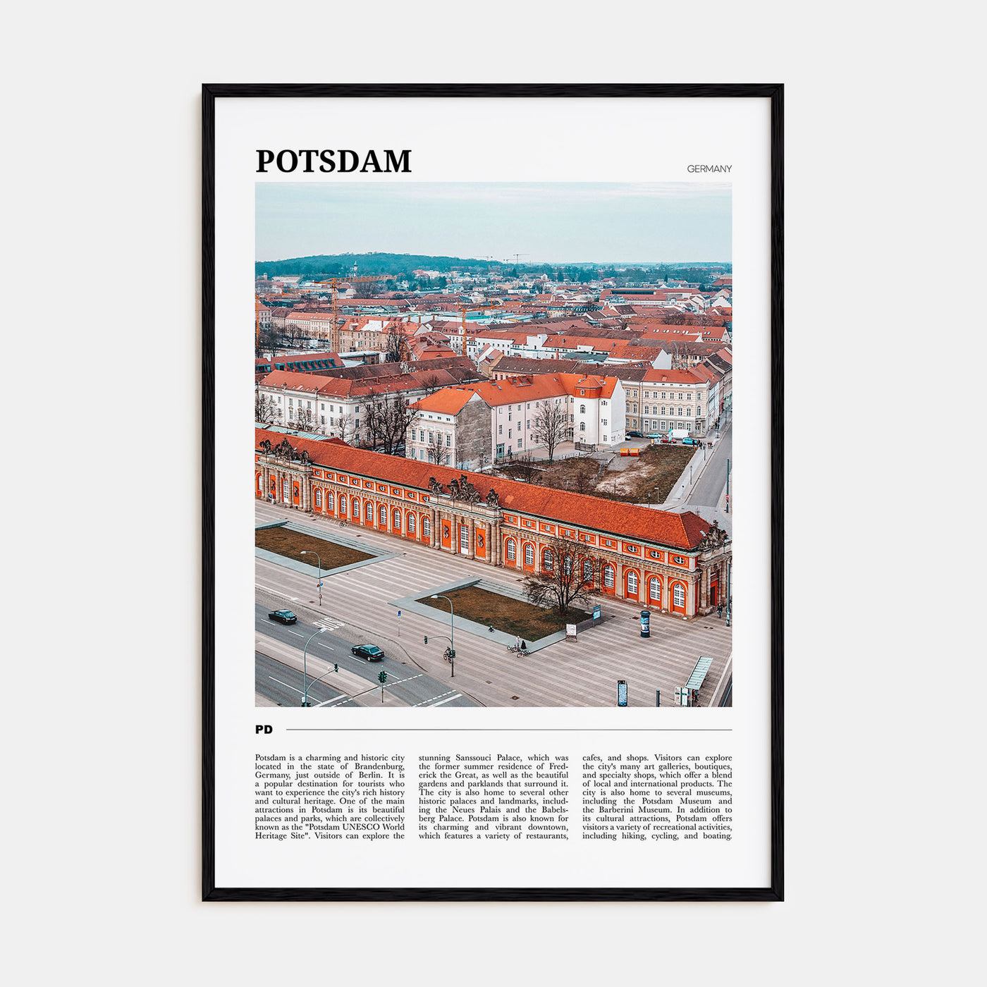 Potsdam Travel Color Poster
