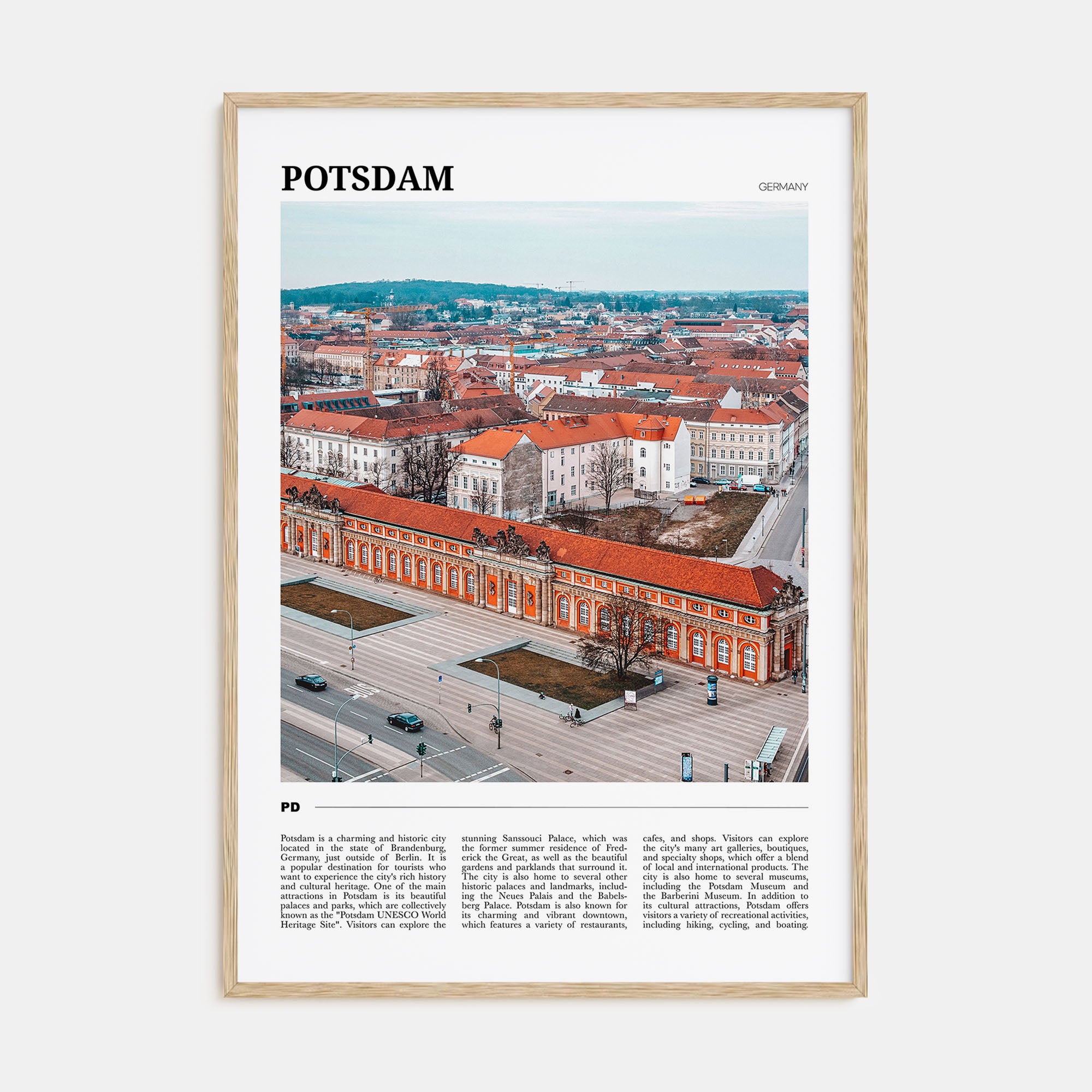 Potsdam Travel Color Poster