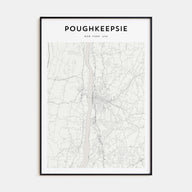 Poughkeepsie Map Portrait Poster
