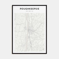 Poughkeepsie Map Portrait Poster