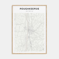 Poughkeepsie Map Portrait Poster