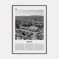 Poway Travel B&W No 1 Poster