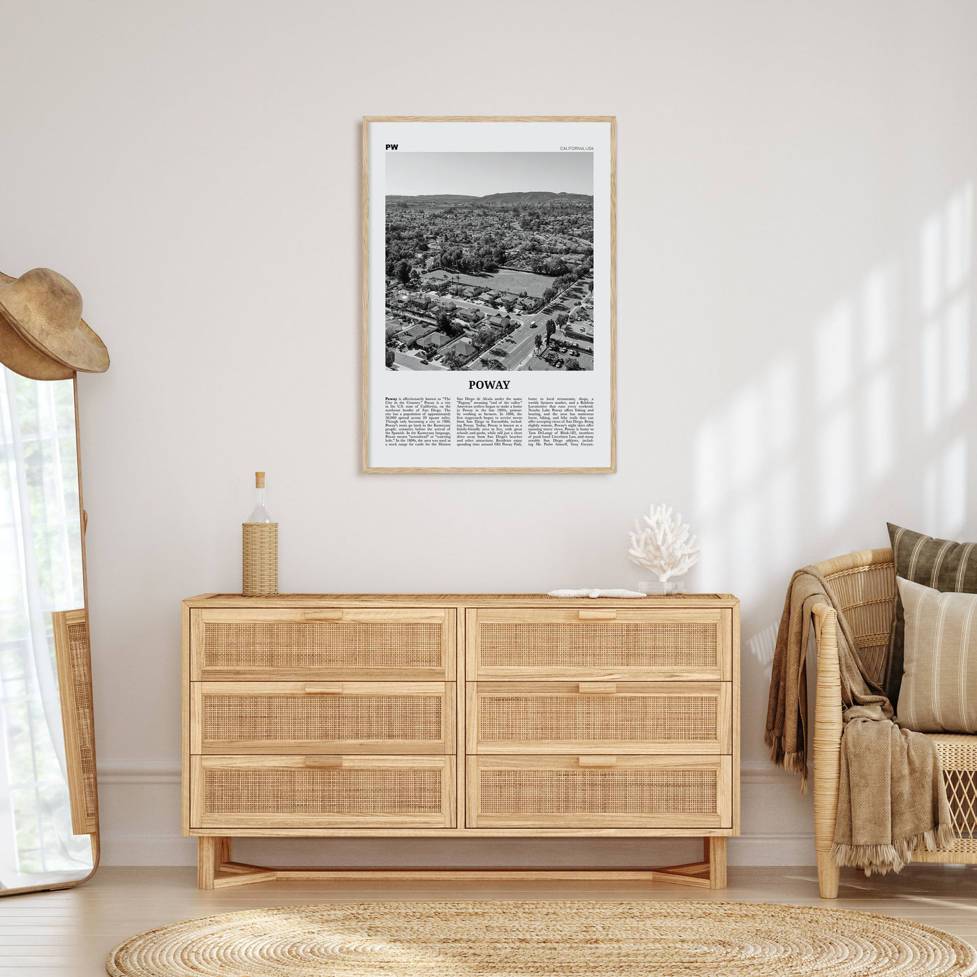 Poway Travel B&W No 1 Poster