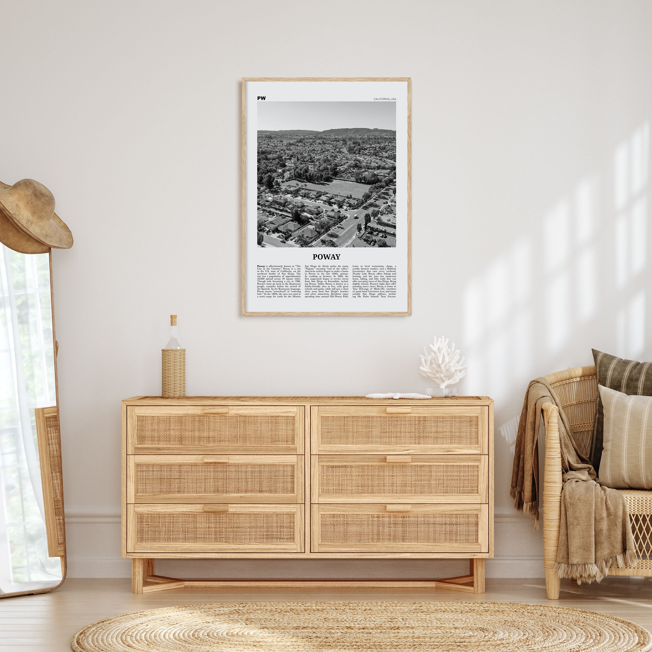 Poway Travel B&W No 1 Poster