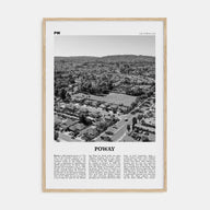 Poway Travel B&W No 1 Poster