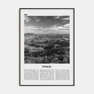 Poway Travel B&W No 2 Poster