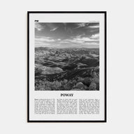 Poway Travel B&W No 2 Poster