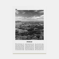 Poway Travel B&W No 2 Poster