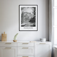 Pragser Wildsee Portrait B&W Poster