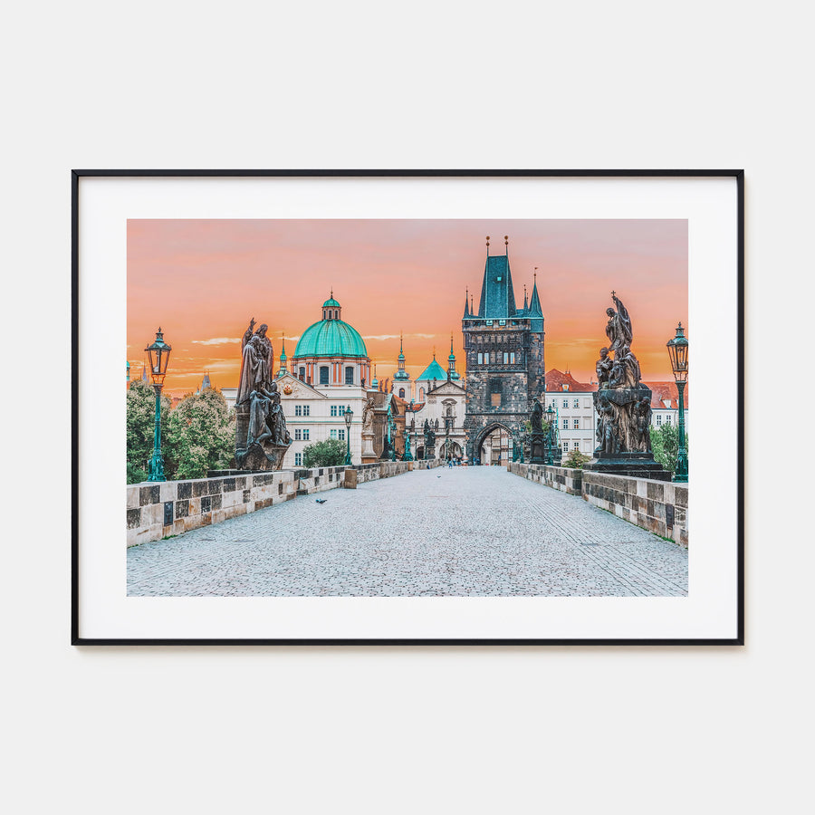 Prague Landscape Color Poster