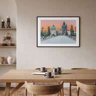Prague Landscape Color Poster