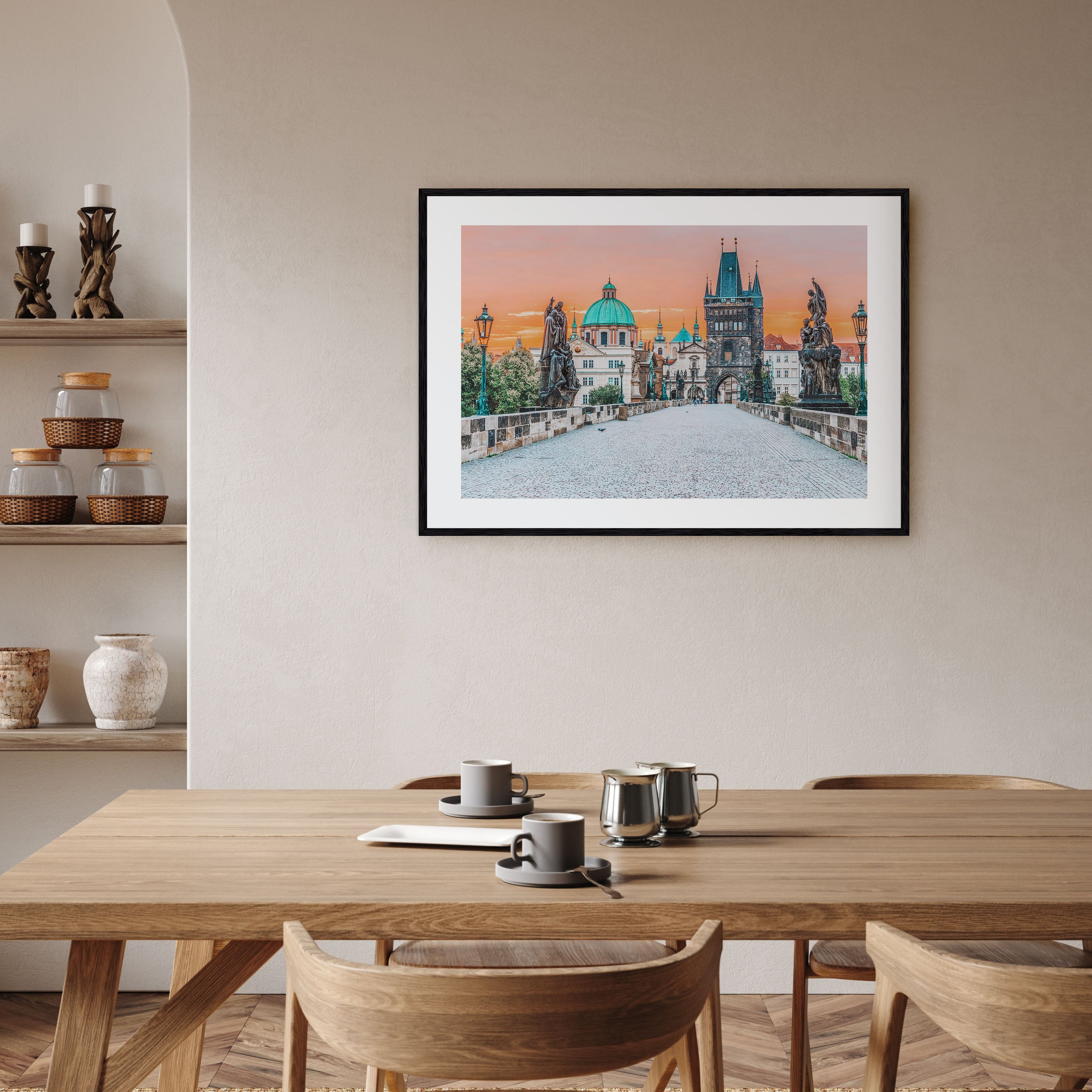 Prague Landscape Color Poster