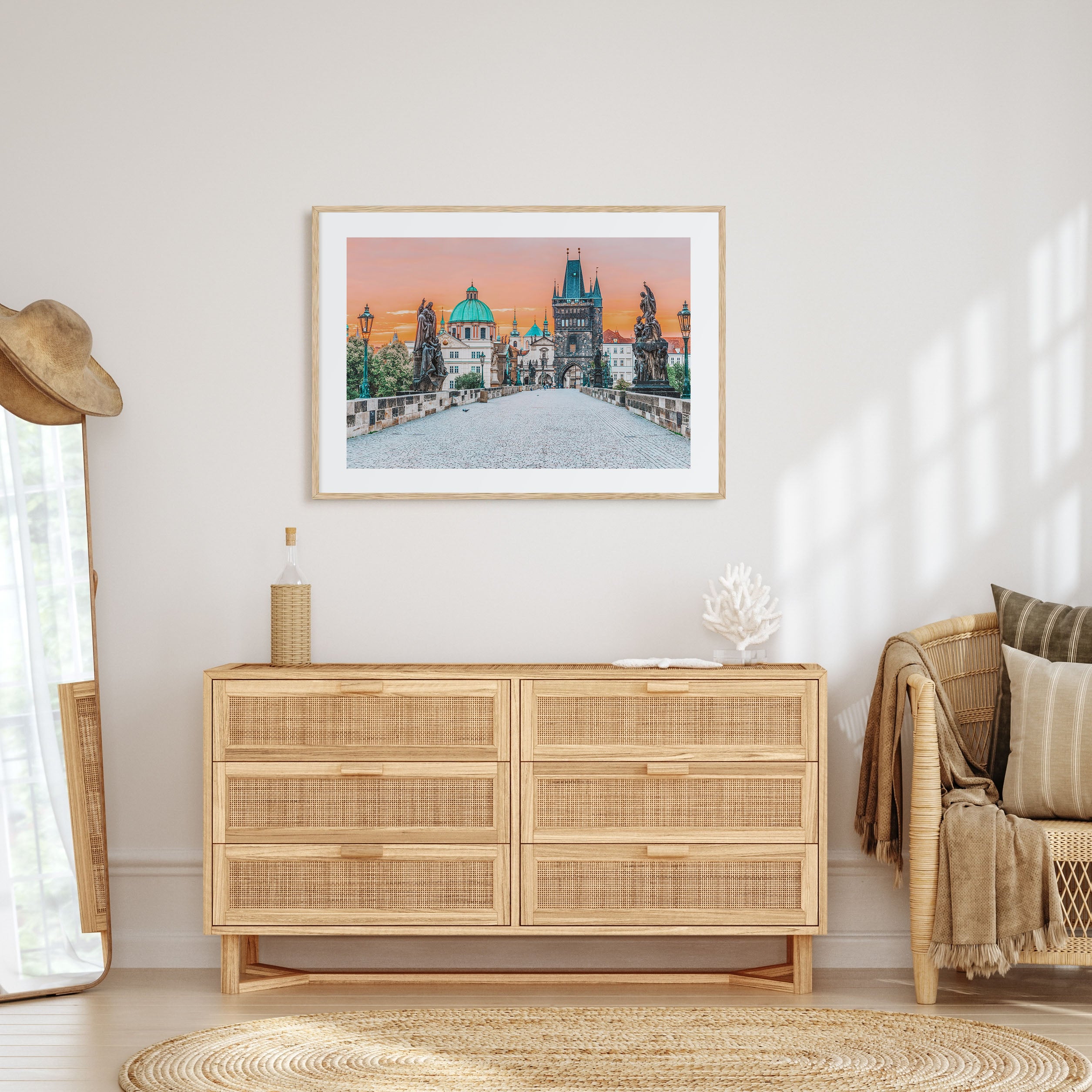 Prague Landscape Color Poster