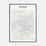 Prague Map Portrait Poster