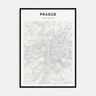 Prague Map Portrait Poster