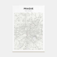 Prague Map Portrait Poster