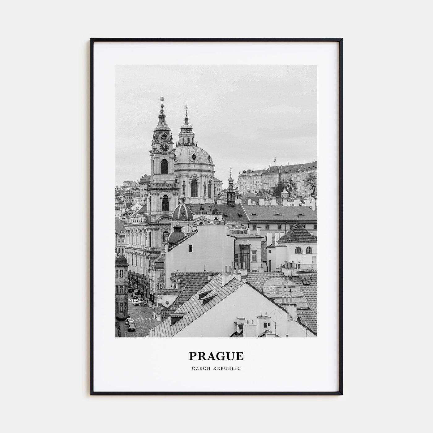 Prague Portrait B&W No 1 Poster
