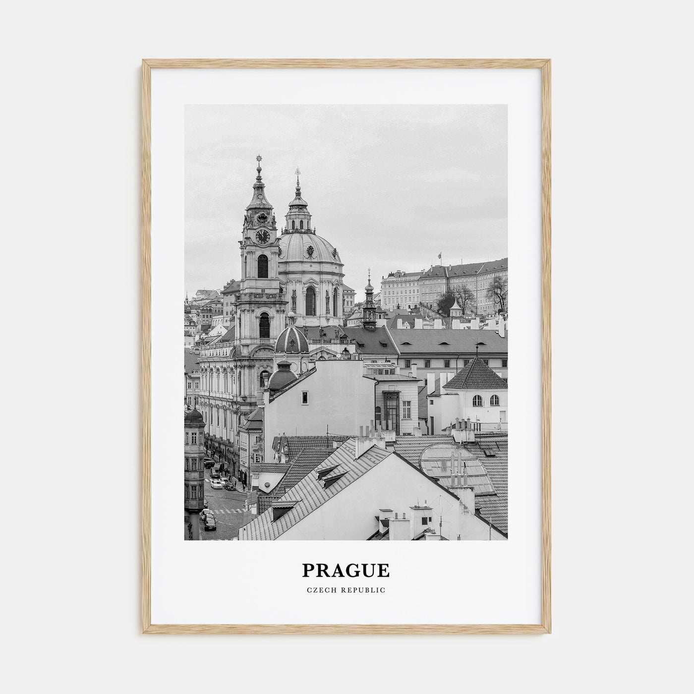 Prague Portrait B&W No 1 Poster