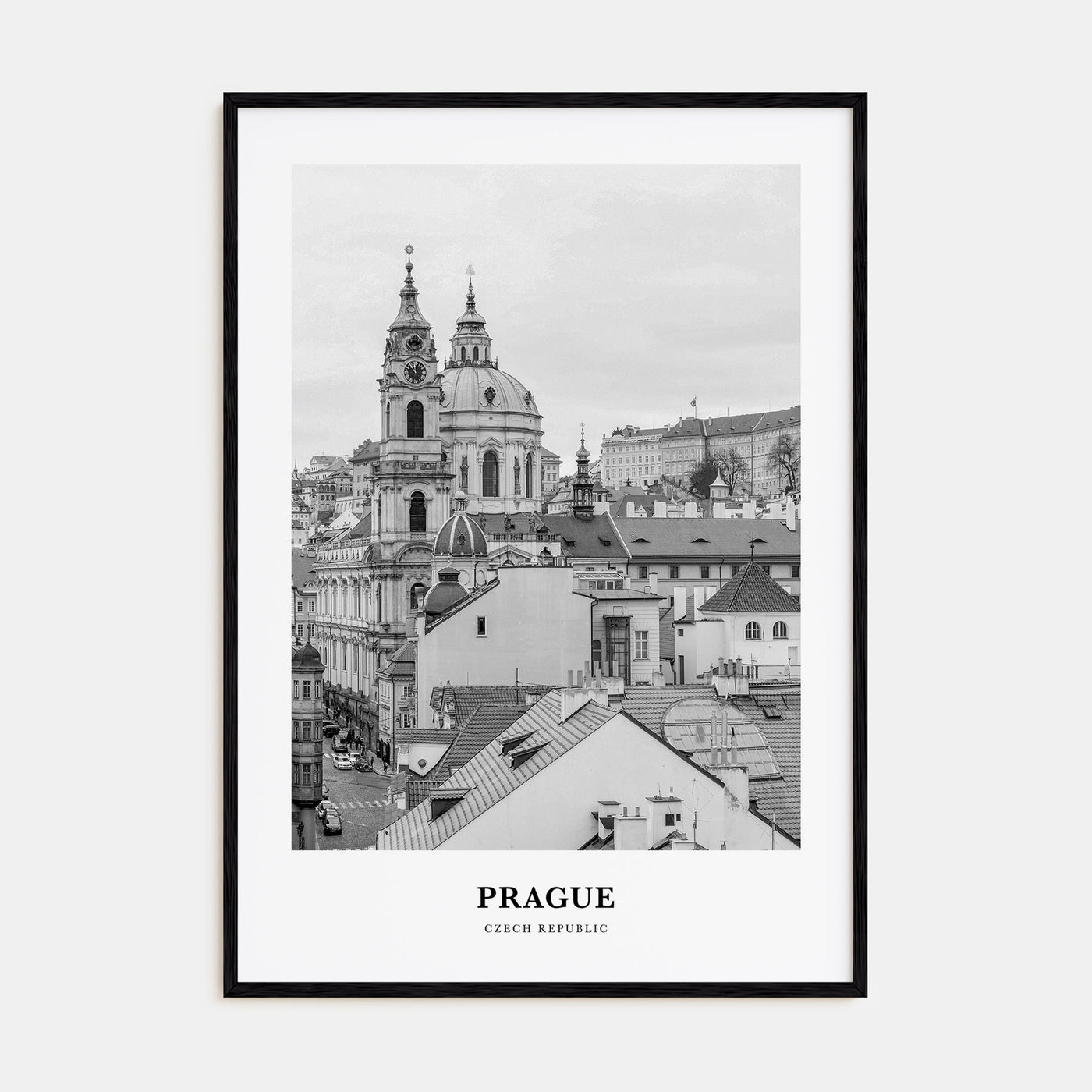 Prague Portrait B&W No 1 Poster
