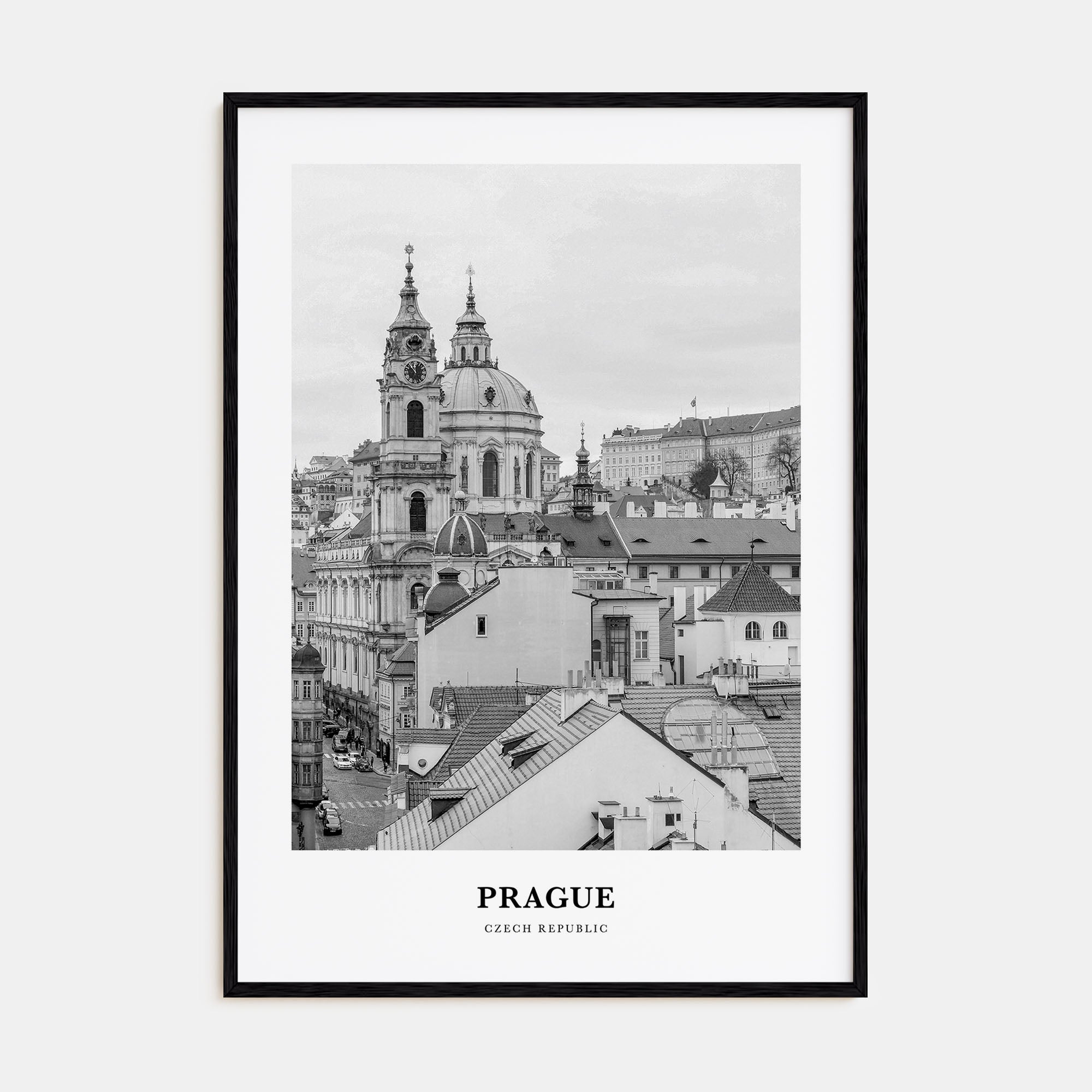 Prague Portrait B&W No 1 Poster