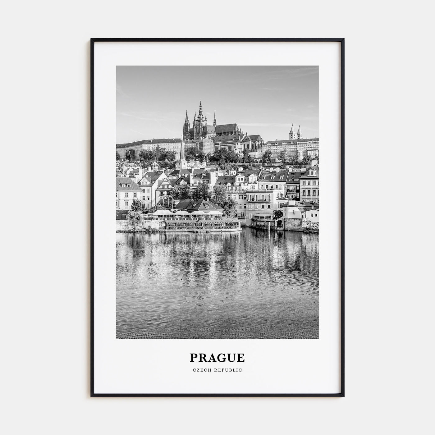 Prague Portrait B&W No 2 Poster