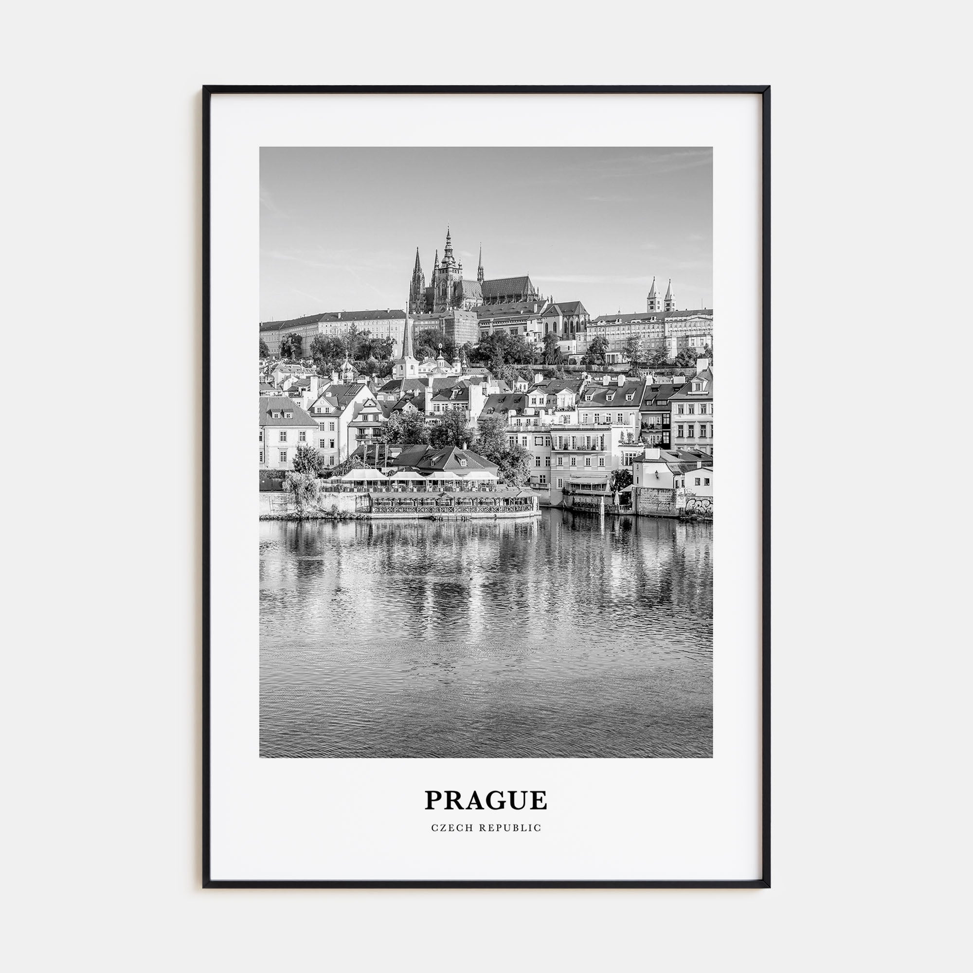 Prague Portrait B&W No 2 Poster