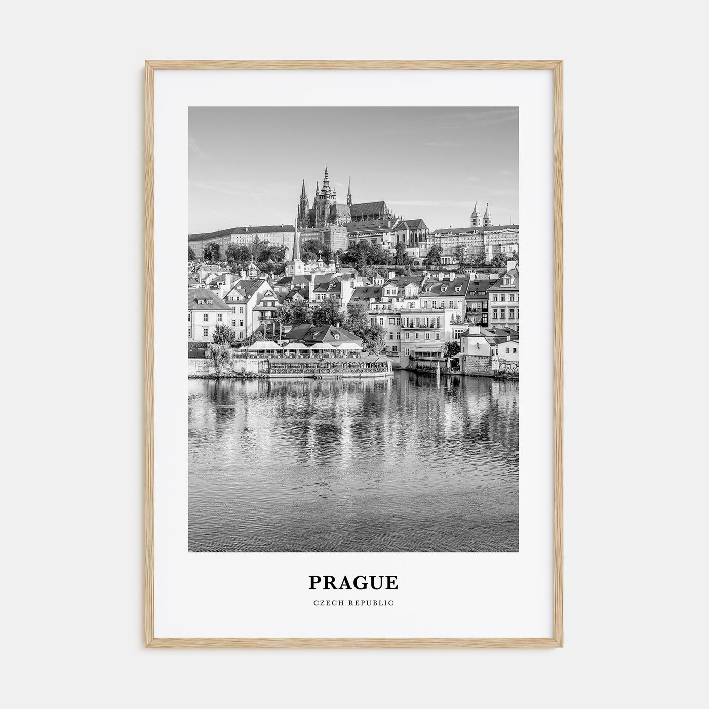 Prague Portrait B&W No 2 Poster