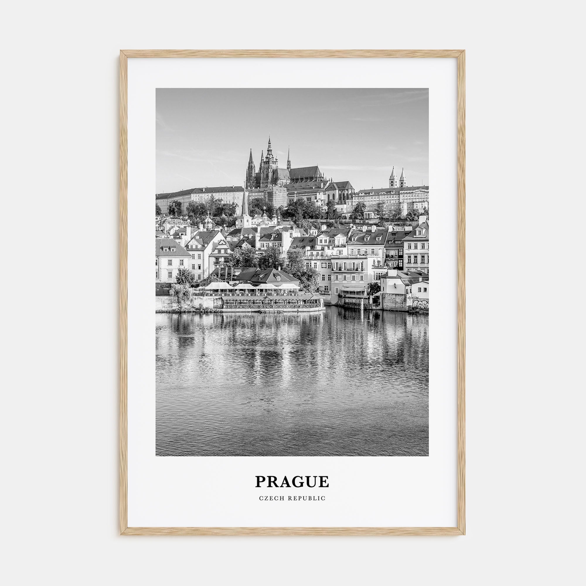 Prague Portrait B&W No 2 Poster