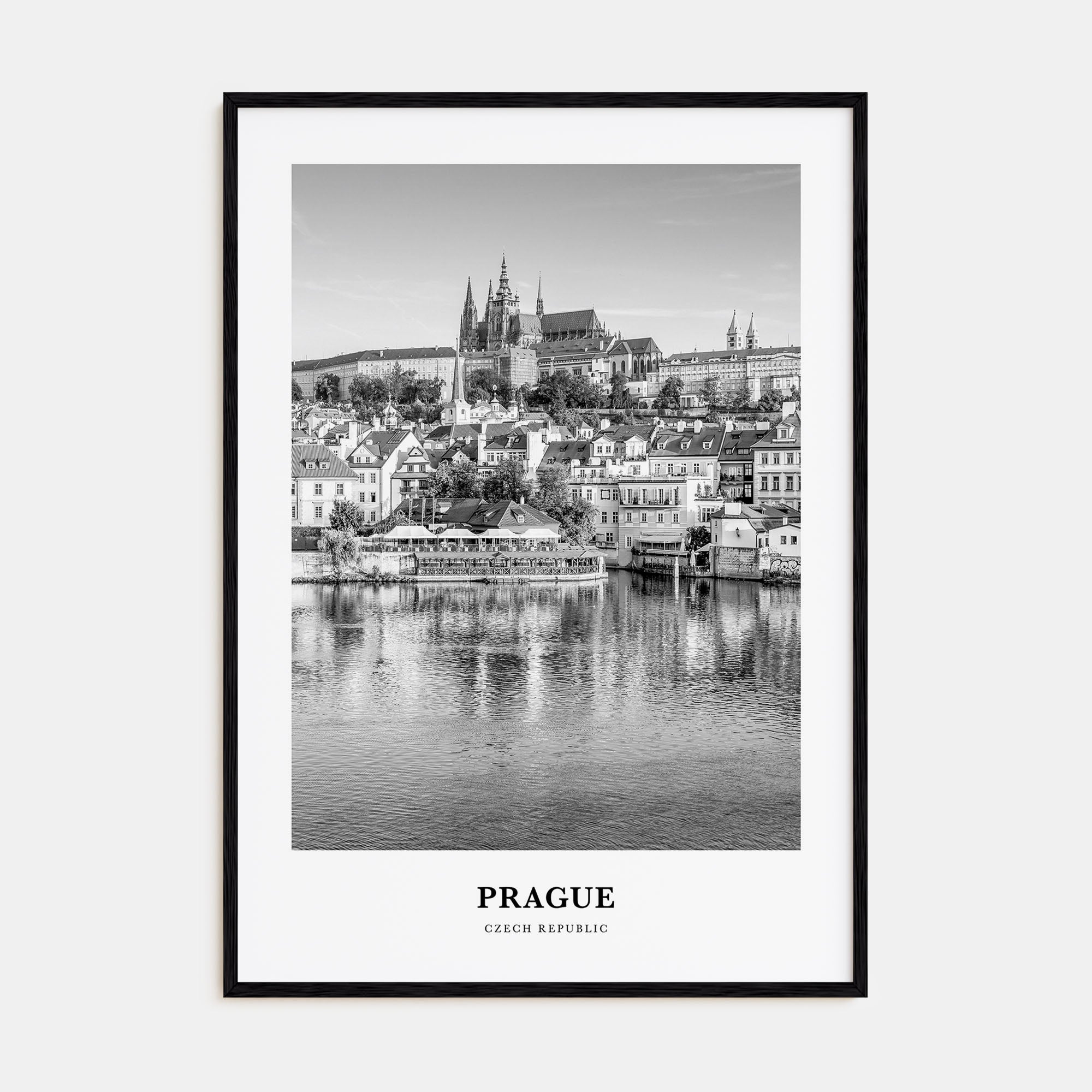 Prague Portrait B&W No 2 Poster