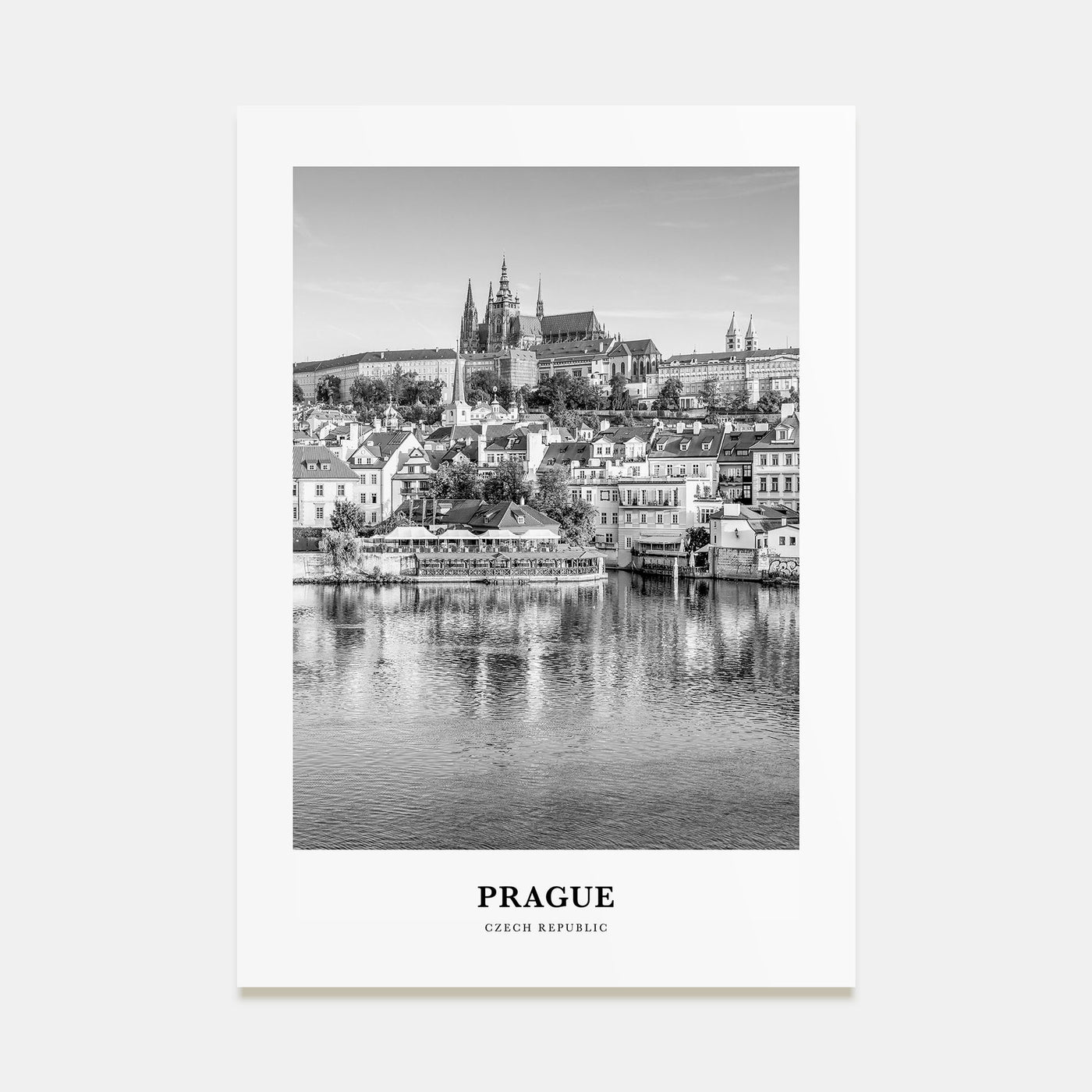Prague Portrait B&W No 2 Poster