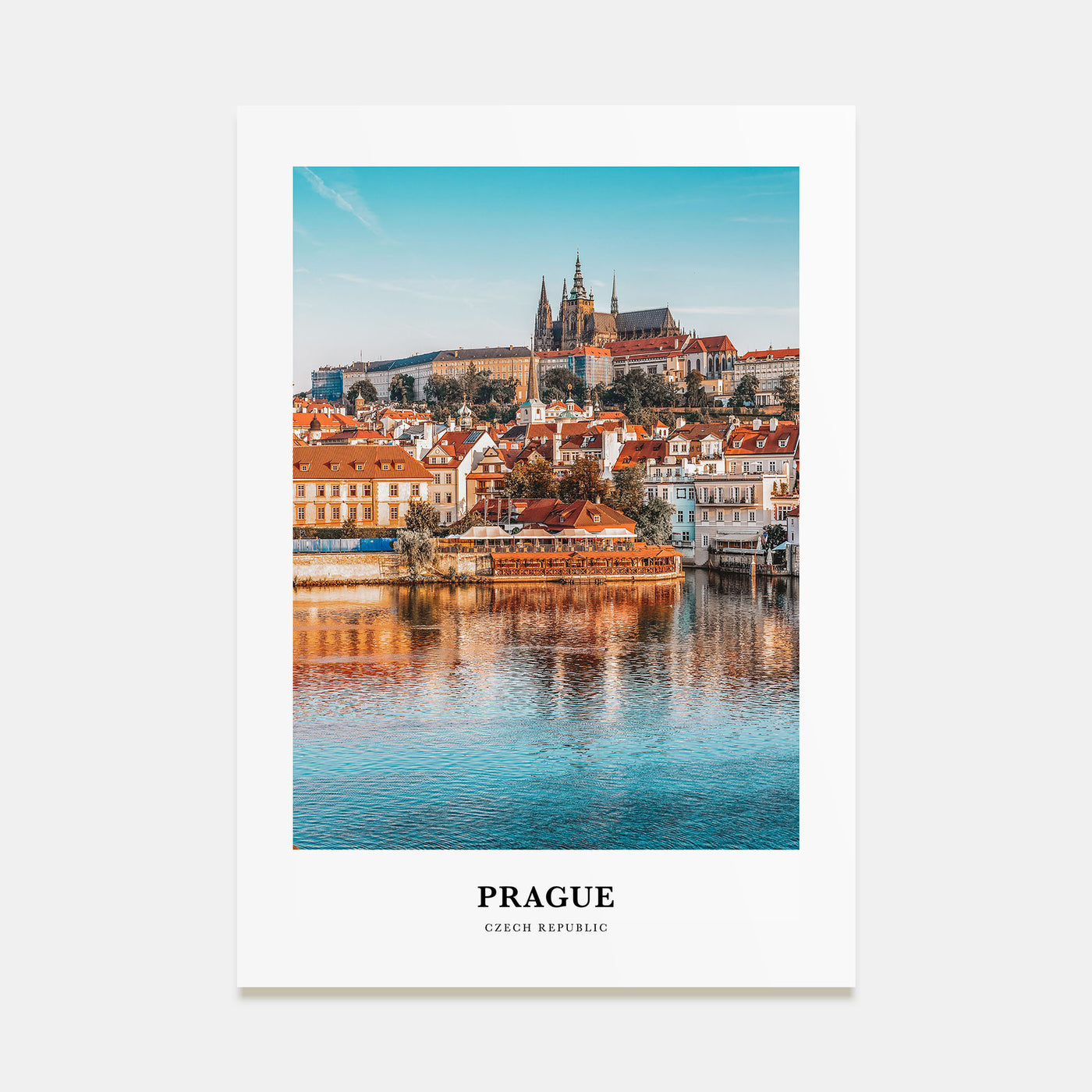 Prague Portrait Color Poster