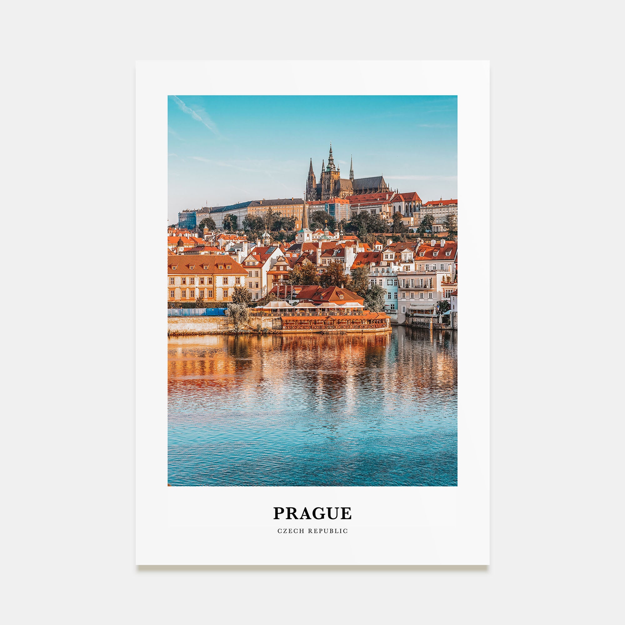 Prague Portrait Color Poster