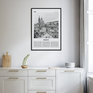 Prague Travel B&W No 2 Poster