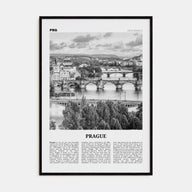 Prague Travel B&W No 3 Poster