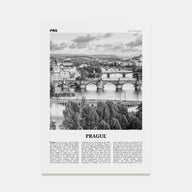 Prague Travel B&W No 3 Poster