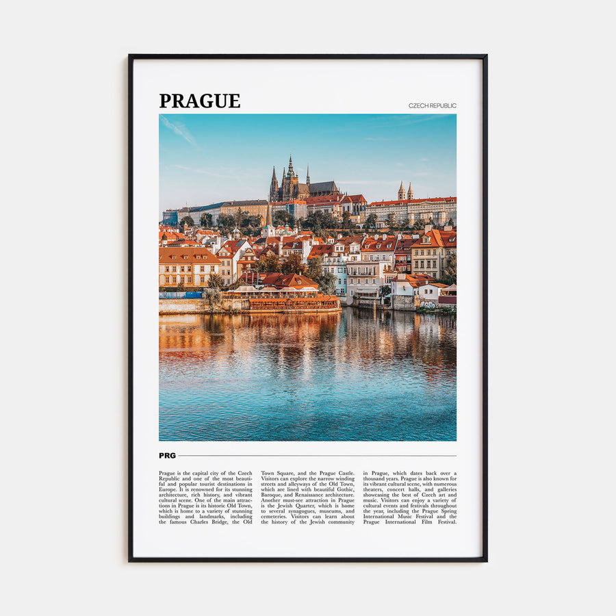 Prague Travel Color Poster